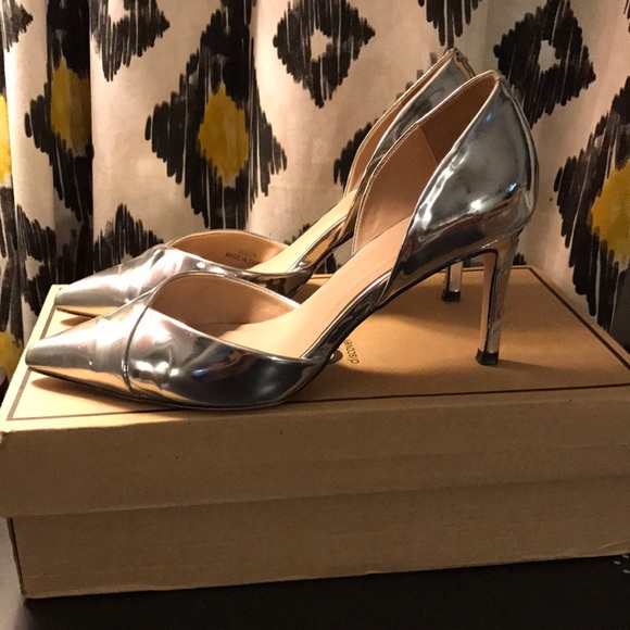 ASOS Shoes - Silver Mirror Pointed Toe Pumps